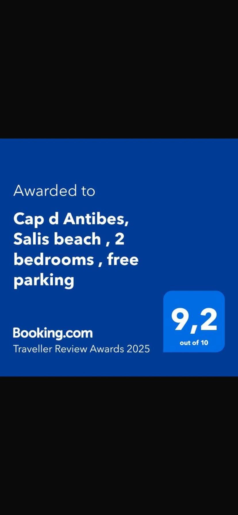 Cap D Antibes, Salis Beach , 2 Bedrooms , Free Parking المظهر الخارجي الصورة